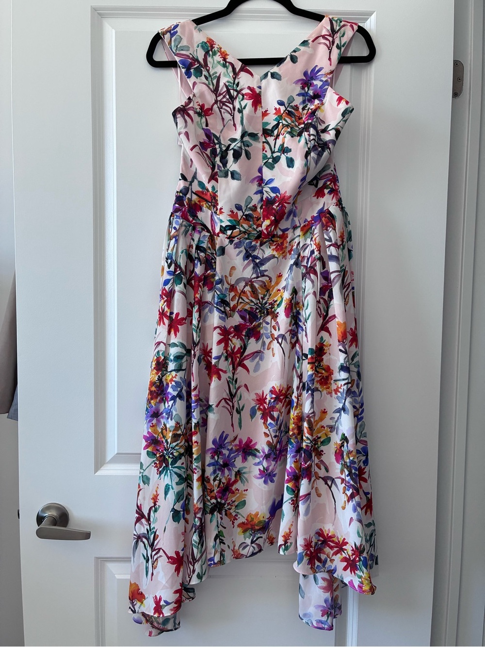 Adelyn Rae Size L Vanessa Woven Floral Printed Fit & Flare Dress - Picture 4 of 13